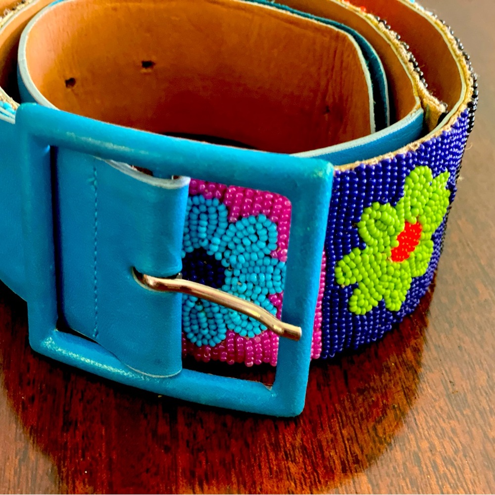 Vintage beaded Moschino belt